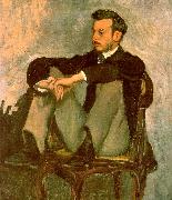 Frederic Bazille Portrait of Renoir oil painting picture wholesale